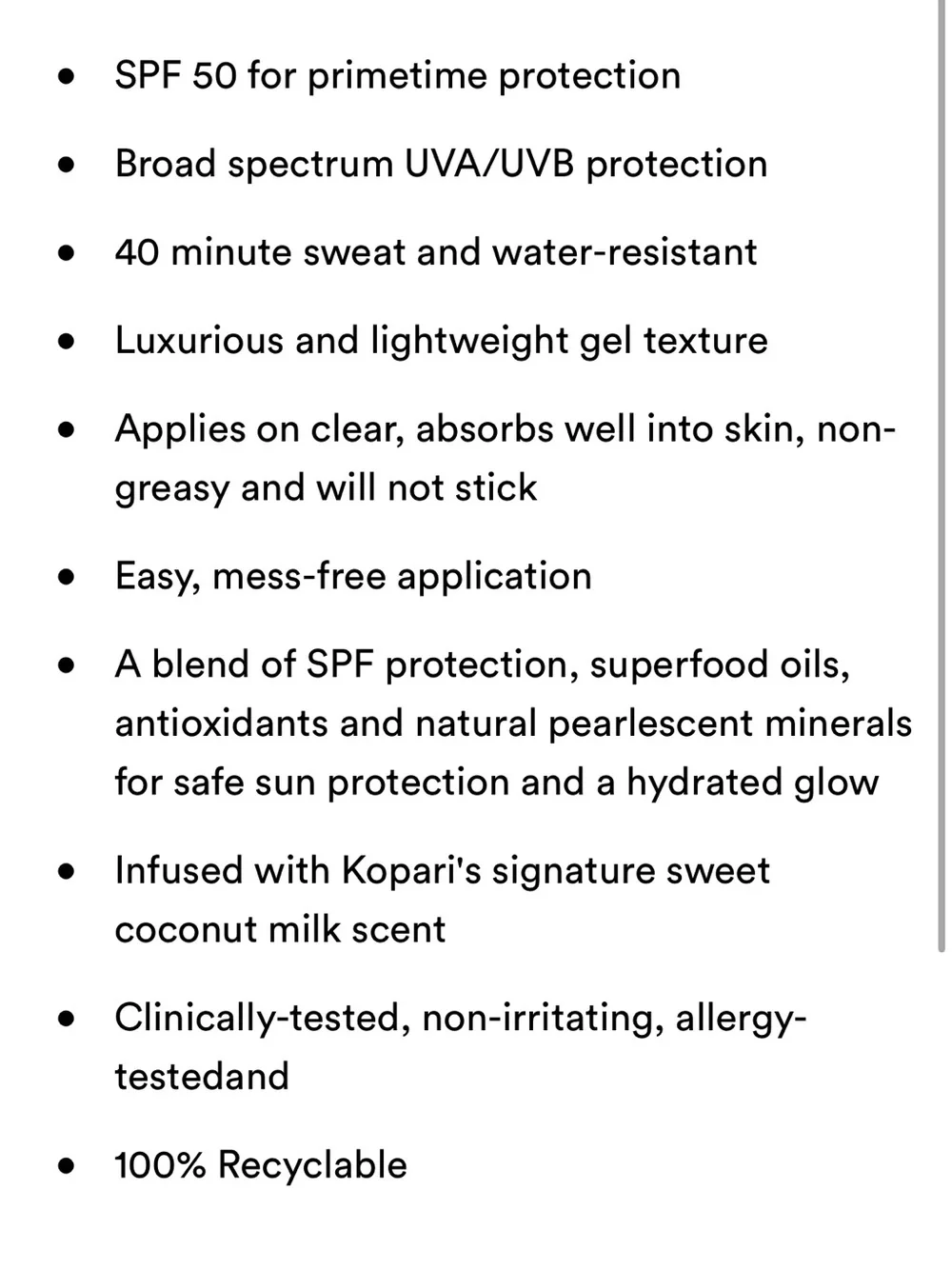 Kopari Sun Shield Body Glow Oil SPF 50